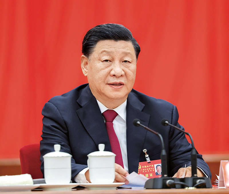 习近平：为实现党的二十大确定的目标任务而团结奋斗